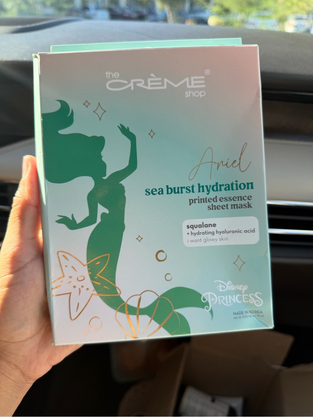 The Crème Shop Disney Ariel Sea Burst Hydration 3 Sheet Masks